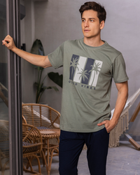 Pentacor Good vibes Men's pajamas, half sleeves, round neck