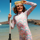 Girls' rainbow swimsuit