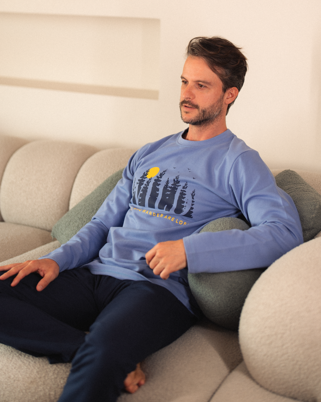 Not All Men's Pajamas Rotating Sun Palm Tree