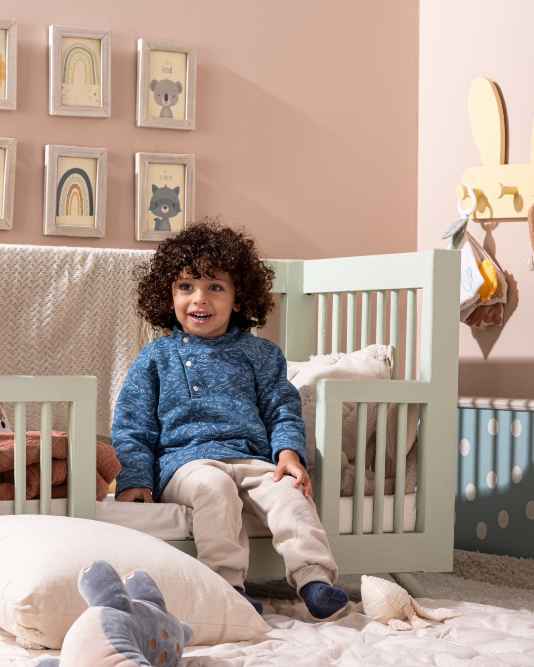 Break the rules بيجامه اولادي بيبي بكم وبنطلون مطبوع