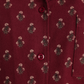 Vintage flower Women Classic Pajama in Burgundy