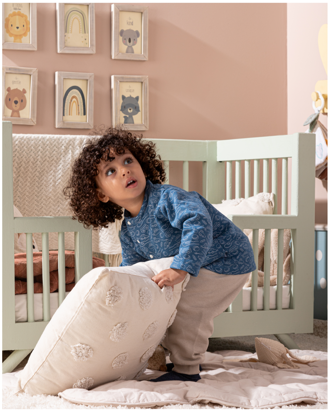 Break the rules بيجامه اولادي بيبي بكم وبنطلون مطبوع