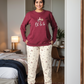 oh la la women's christmas pajamas