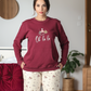 oh la la women's christmas pajamas