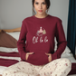 oh la la women's christmas pajamas