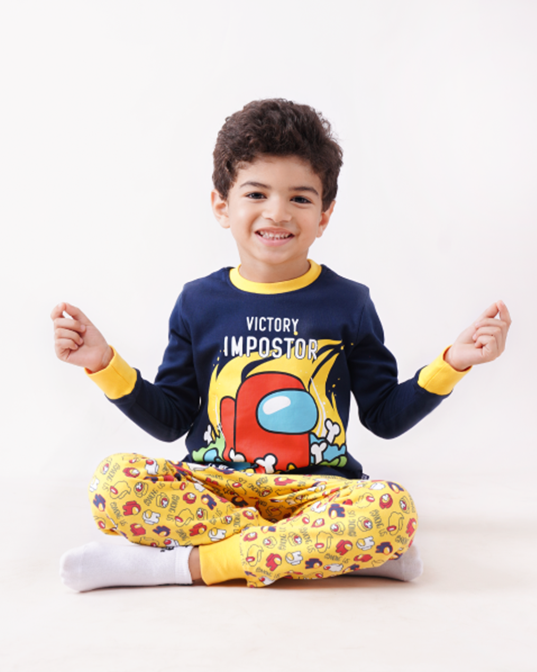 Among my boys' interlock cotton pajamas