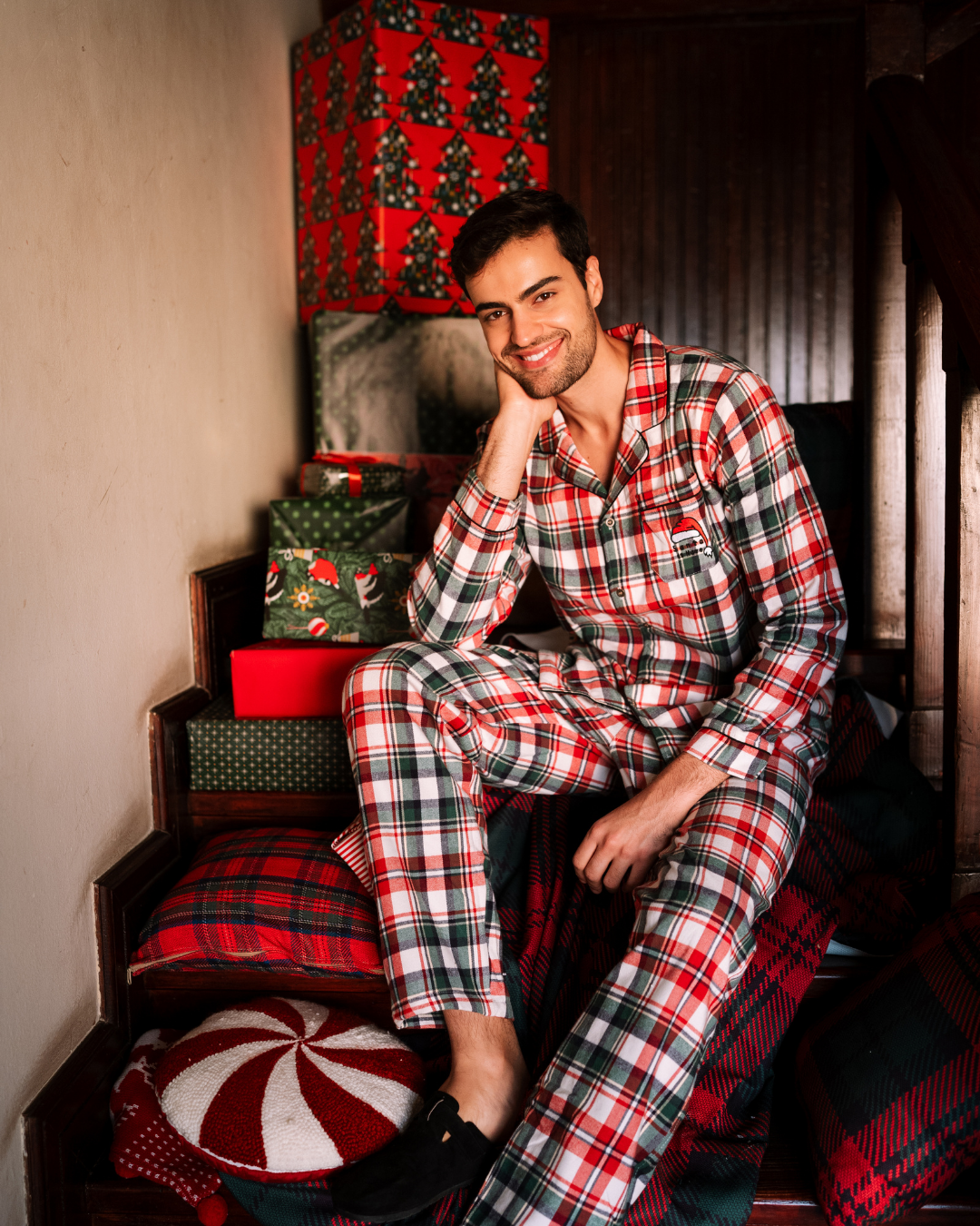 بيجاما كلاسيك كاروهات كرسماس