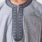 Boys' Jalabiya Half Sleeve Plain Embroidered