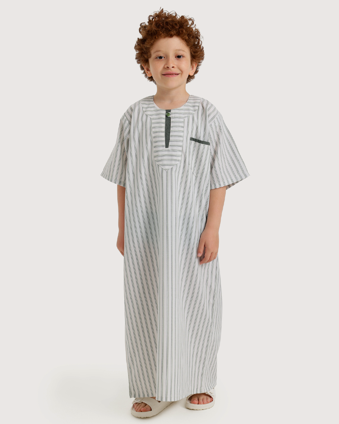 جلبية اولادي نص كم مقلمة