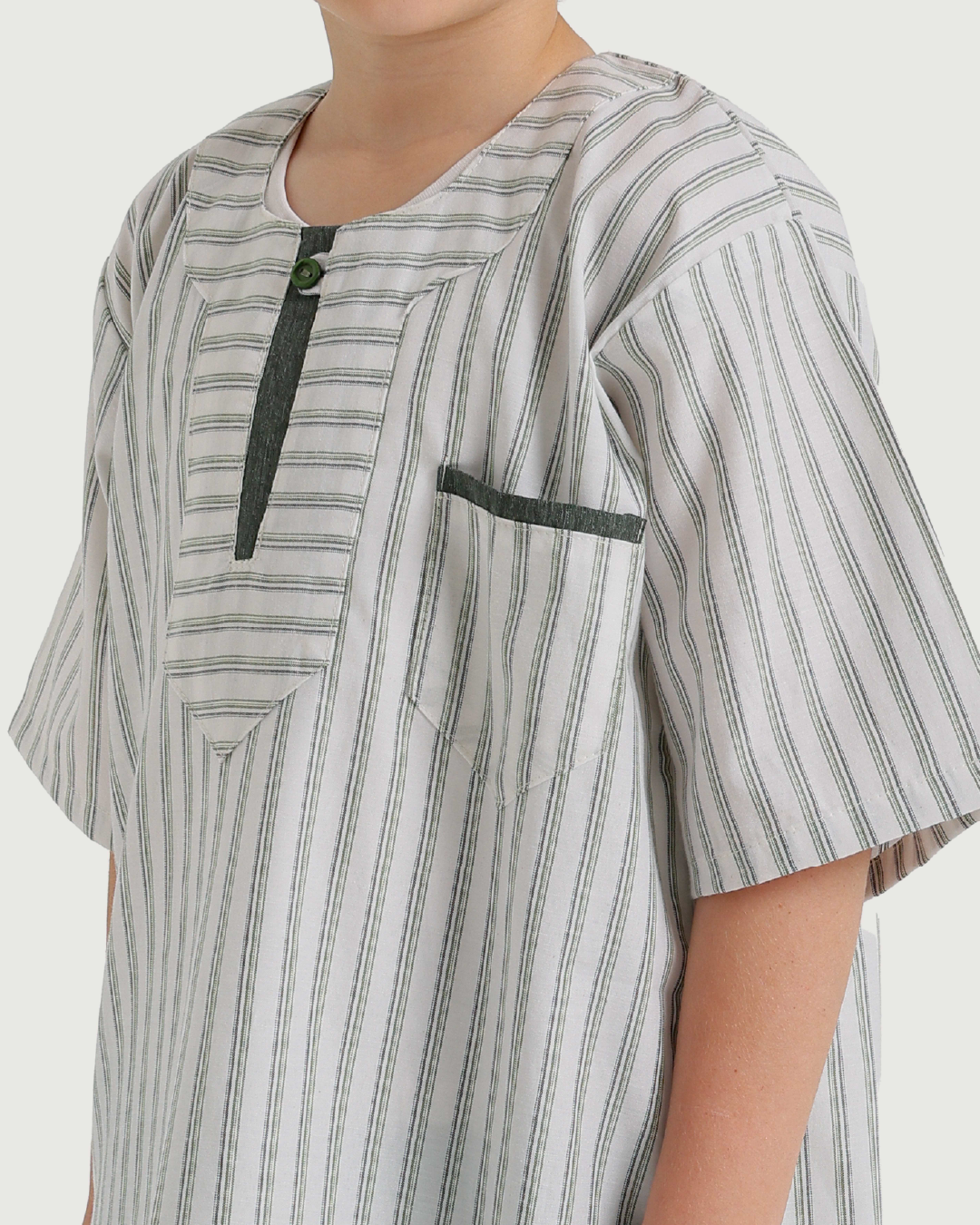 جلبية اولادي نص كم مقلمة