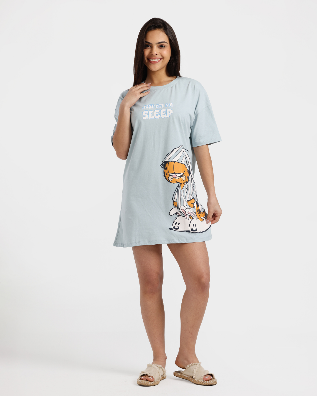 نايت شيرت حريمي فقط دعني انام