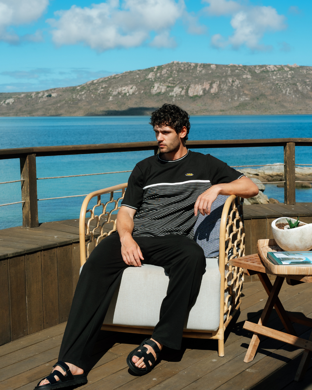 Men's Pajamas with Artistic Design and Unique Texture