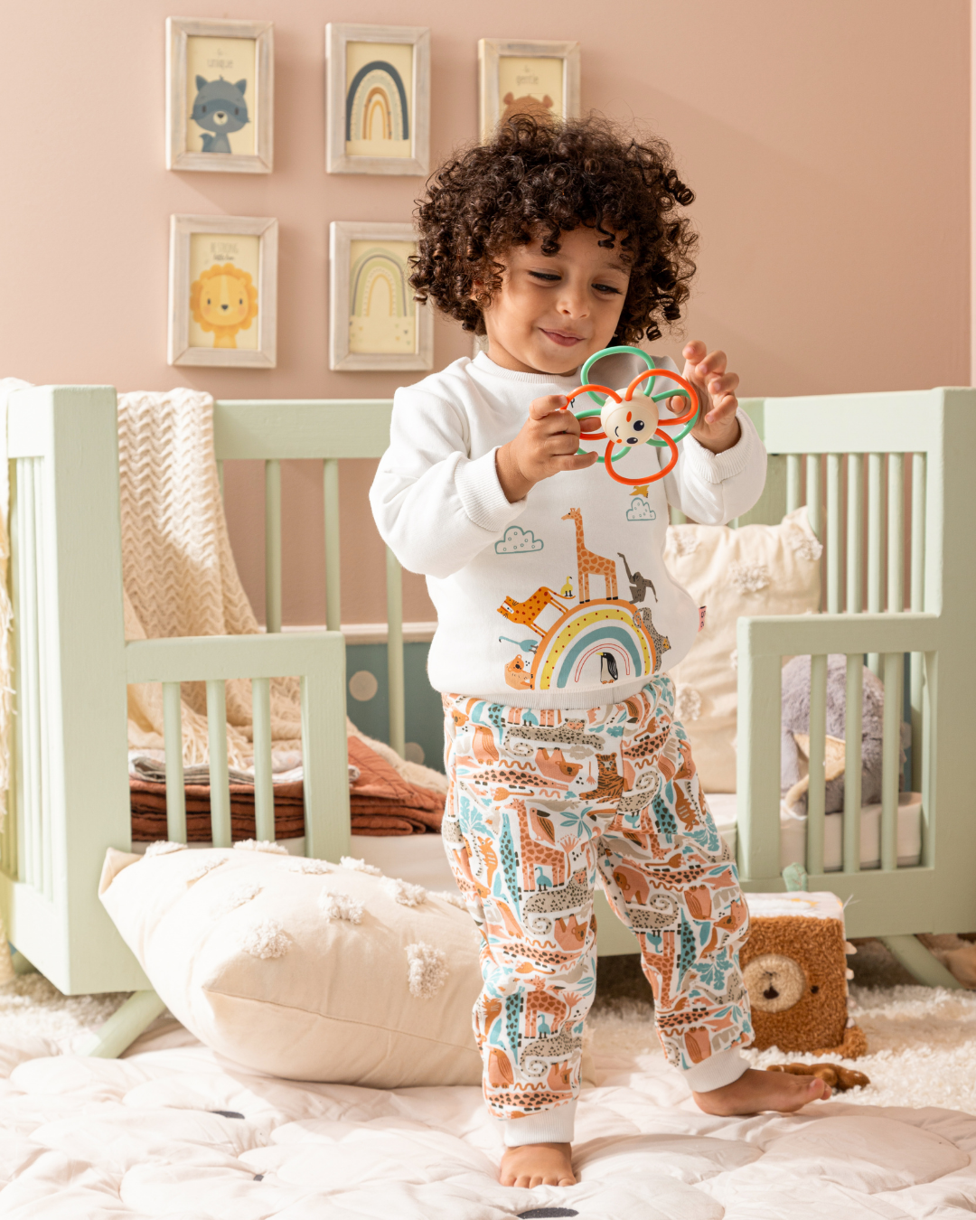 Keep Smiling Baby Boys' Pajamas, Milton Cotton