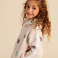 Girls pajama in colorful hearts