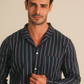 Striped Button-Front Pajamas
