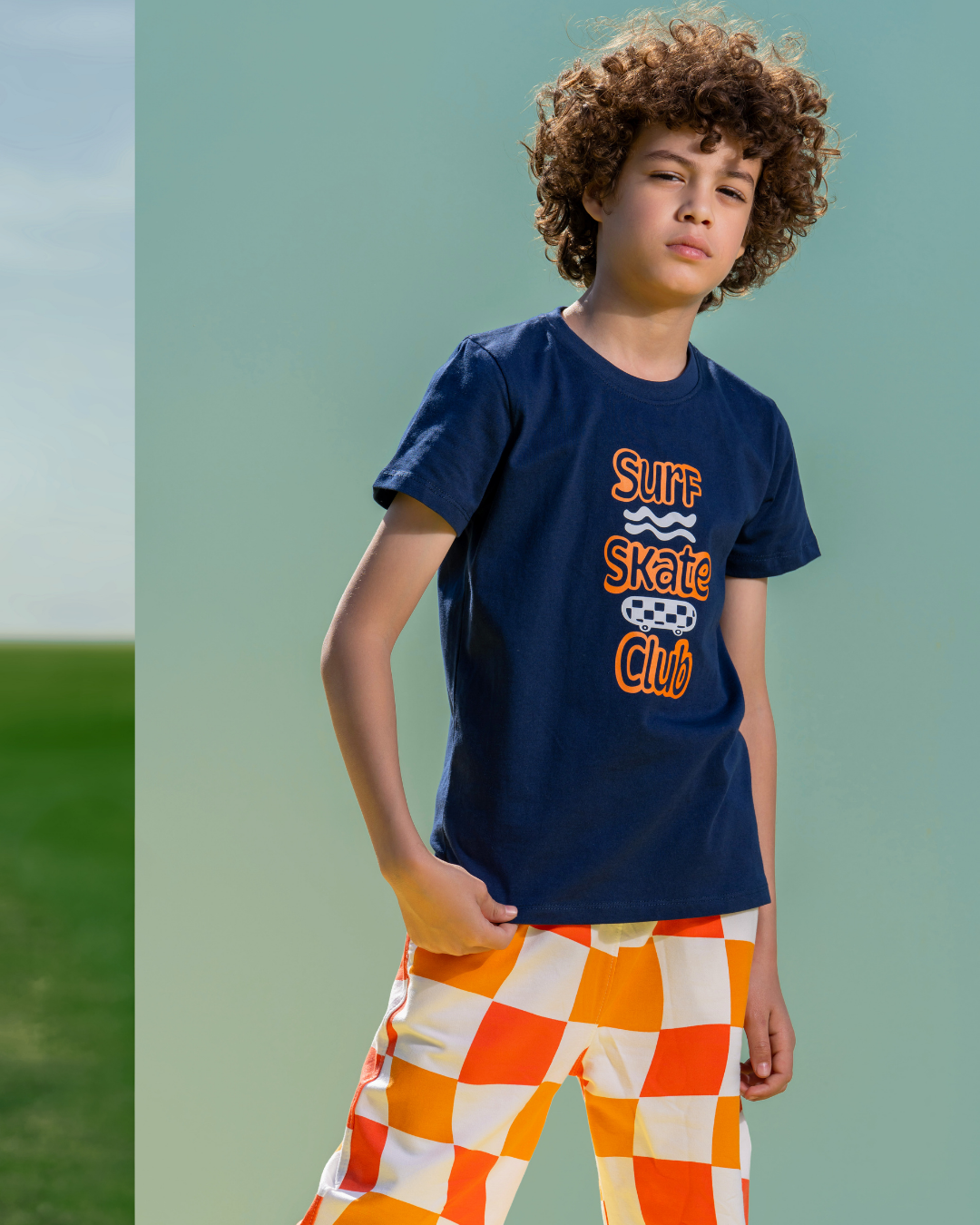 Skate Boys' Pajama Set Half Sleeve with Shorts