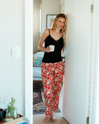 Women's Pajama with Large Embroidery