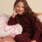 A Warm Color Floral Pajama for Girls