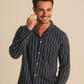 Striped Button-Front Pajamas