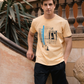 GLV LEVEL Men's pajamas basin shorts printed on the chest