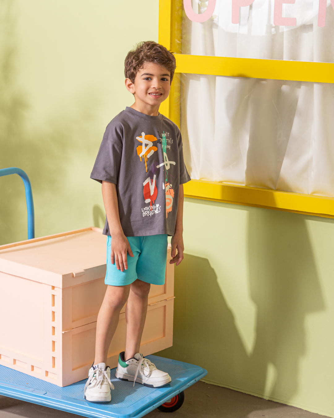 Dont Try This At Home بيجامه اولادي وسط