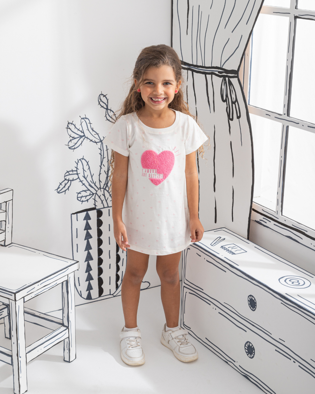 L'Amour girls half sleeve shirt