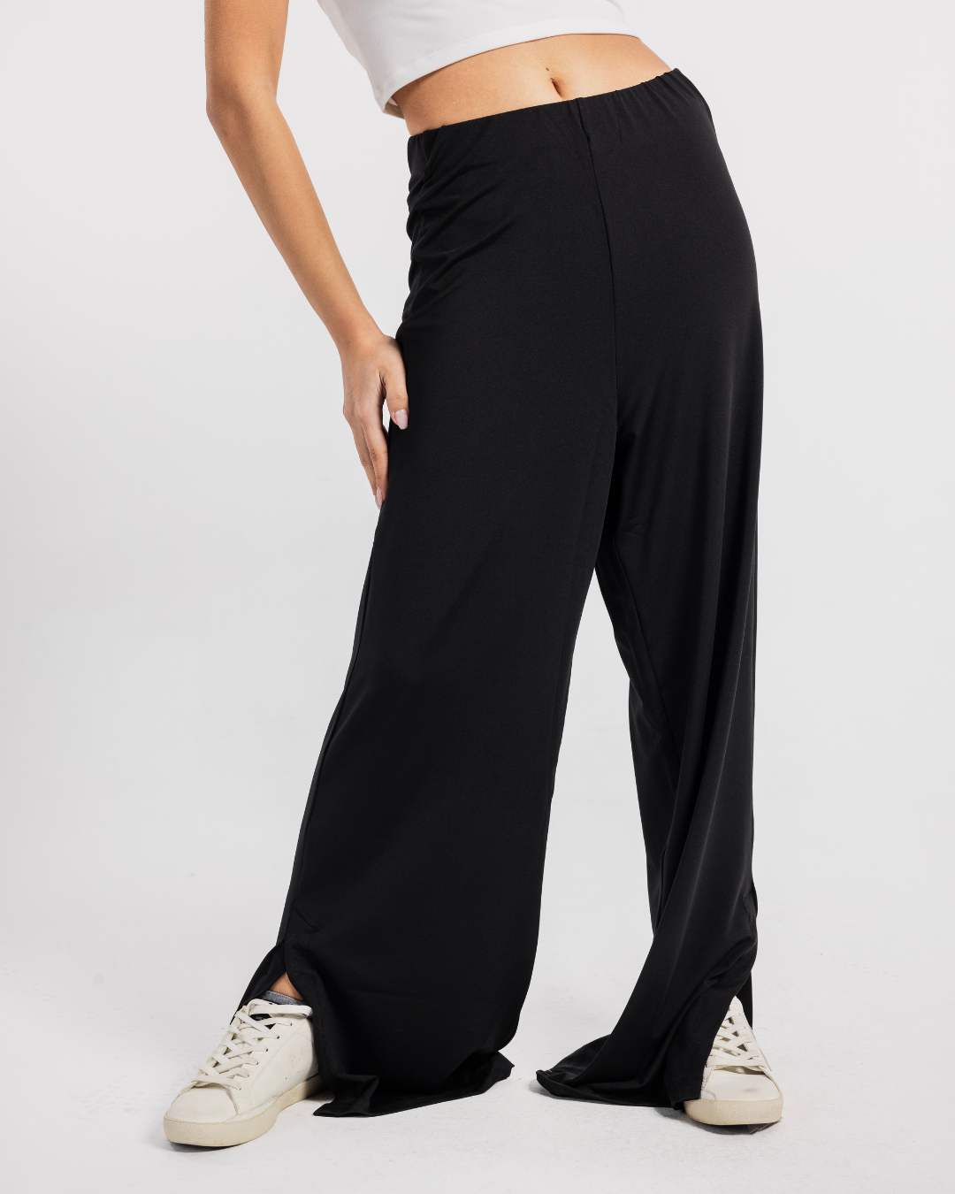 Polyamide بنطلون حريمي ويد ليج بفتحه