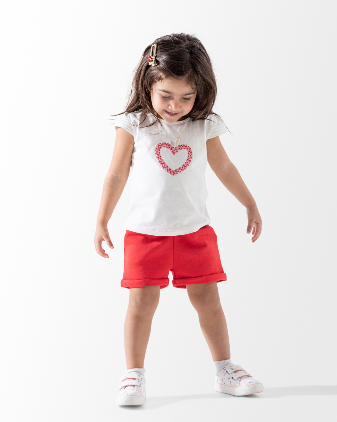 Red heart بيجاما بناتي بيبي