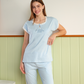 Women's pajamas half a number of long trousers, dotted print