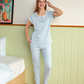 Women's pajamas half a number of long trousers, dotted print