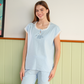 Women's pajamas half a number of long trousers, dotted print