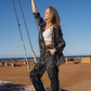 Geometric Women's Jacket Set