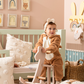 Deer Jumbsuit Baby jumpsuit with cabochon and fur zipper