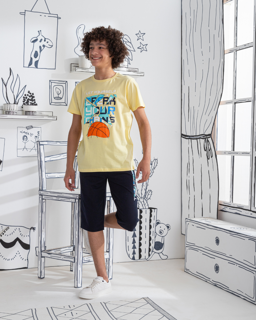 Basketball بيجامه اولادي طباعة