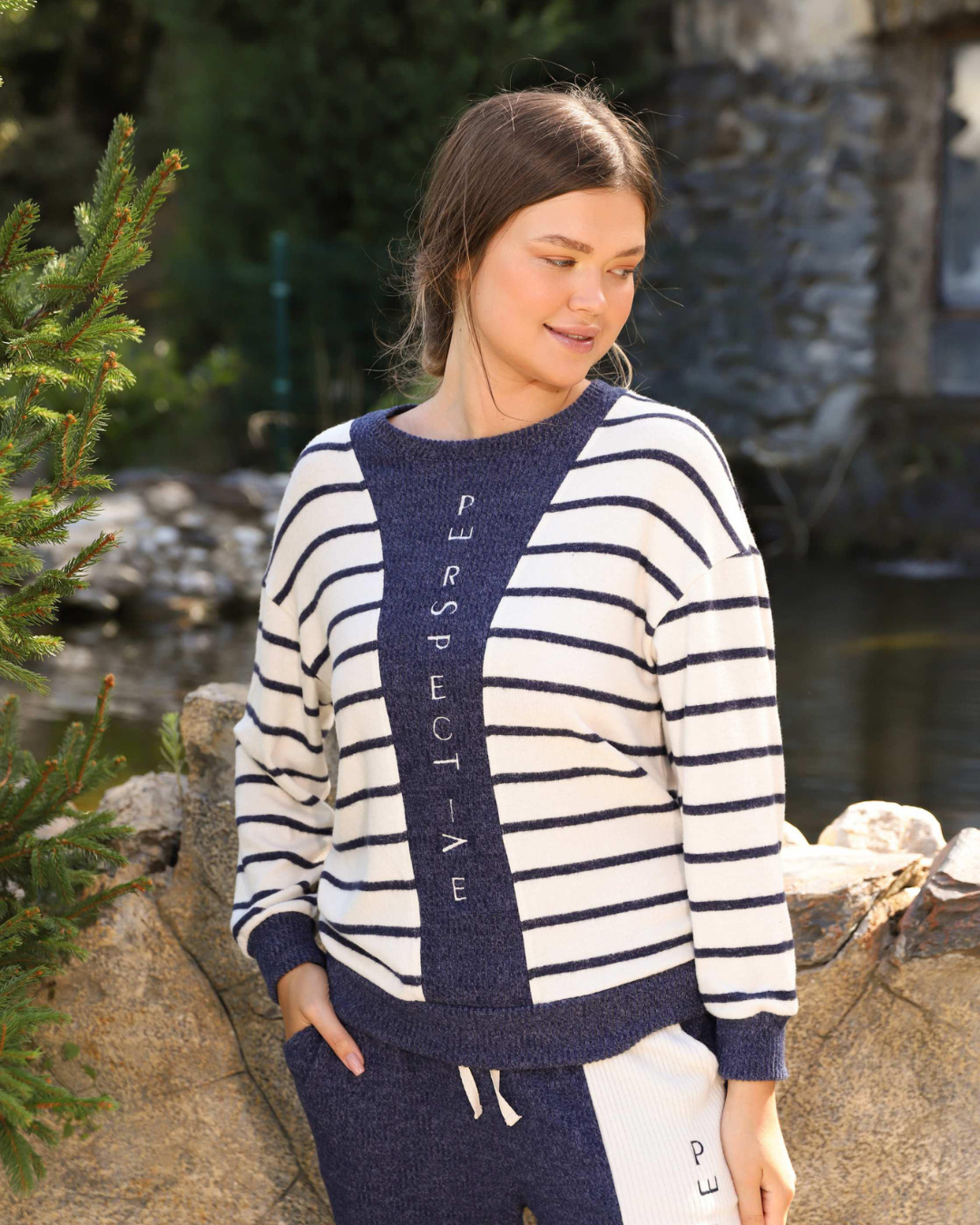 PE RSP ECT Women's Striped Pajamas