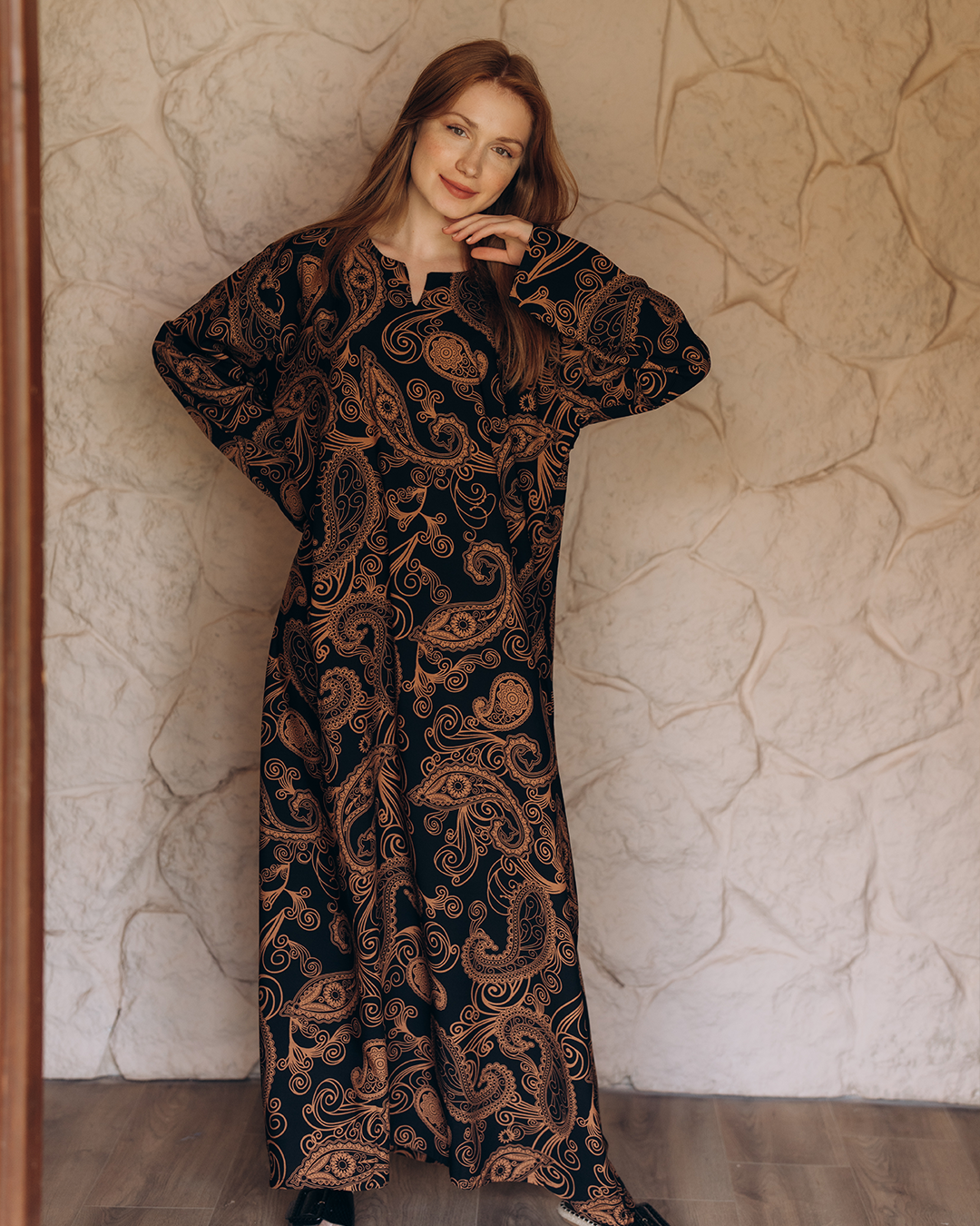 Viscose shirt with floral sleeves 52