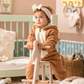 Deer Jumbsuit Baby jumpsuit with cabochon and fur zipper