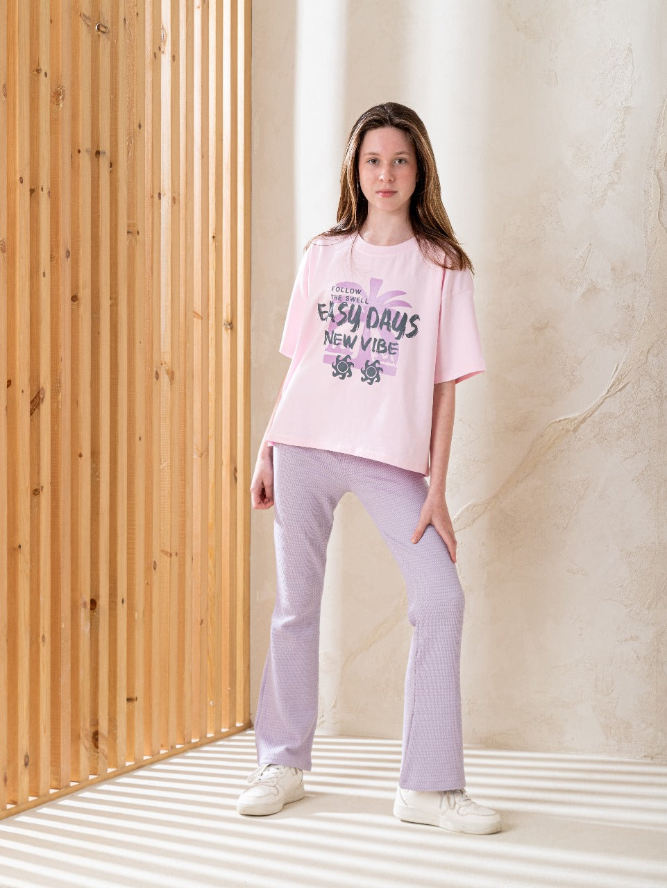 Easy days بيجاما بناتي نص كم و بنطلون