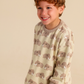 Boys' pajamas with a cute mammoth print