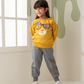 Bear with Glasses Girls' Melton Cotton Pajamas