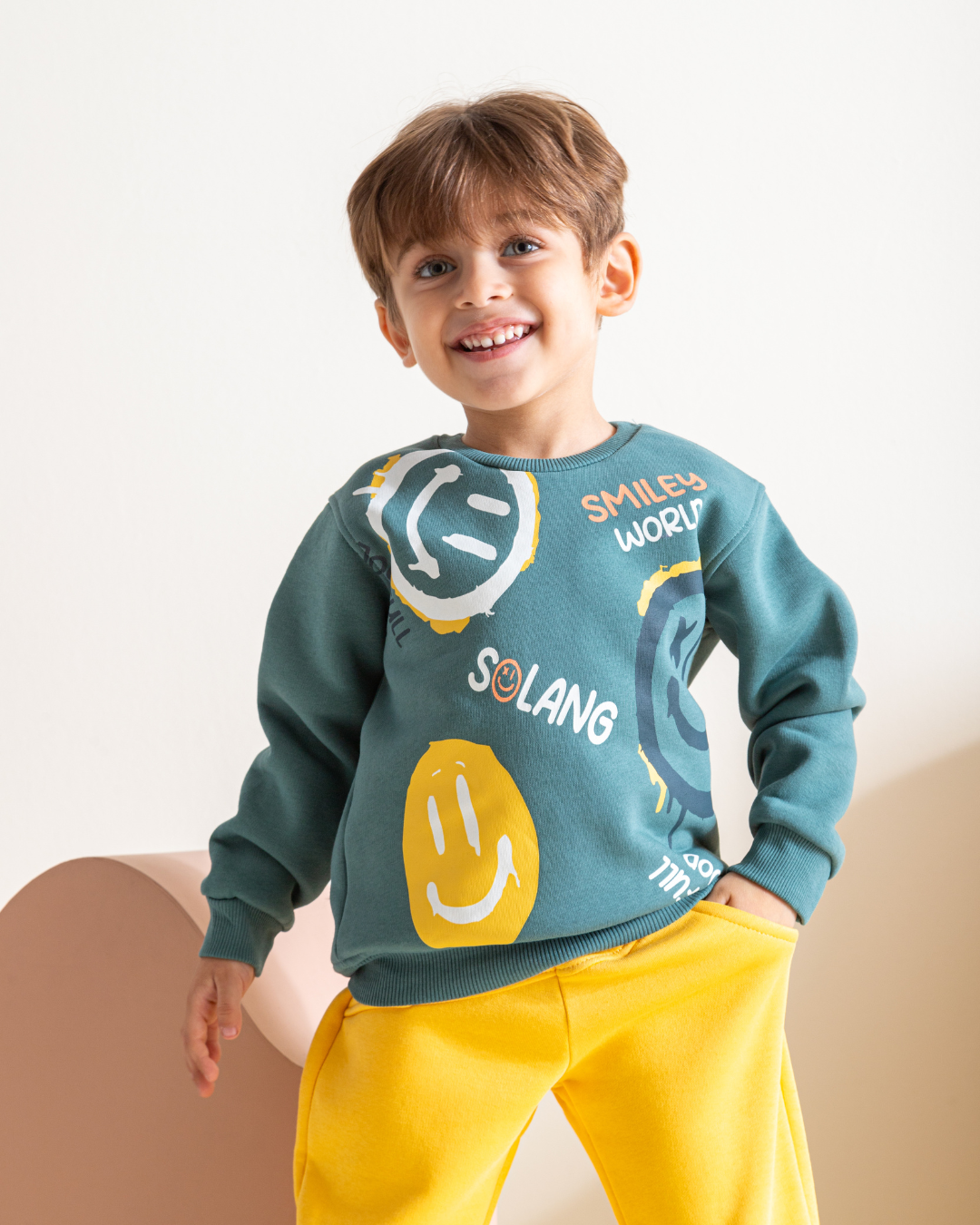 smiley world solang My children's pajamas