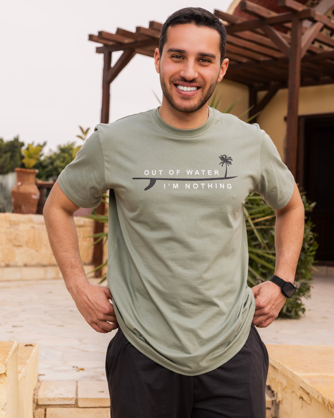 out of water بيجاما رجالي نص كم و بنتاكور