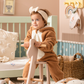 Deer Jumbsuit Baby jumpsuit with cabochon and fur zipper