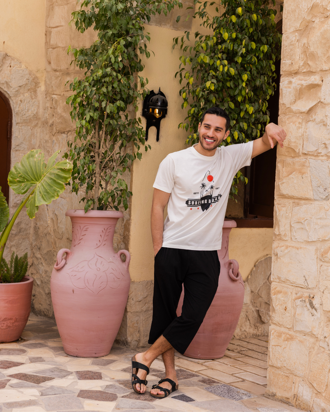 ESTD 1967 بيجاما رجالي نص كم و بنتاكور طويل