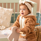 Deer Jumbsuit Baby jumpsuit with cabochon and fur zipper