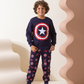 My boys' pajamas are Captain America