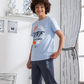 Surf print pajamas for boys