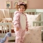 Unicorn baby girls' jumpsuit with cabochon and zipper