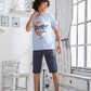 Surf print pajamas for boys