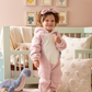 Unicorn baby girls' jumpsuit with cabochon and zipper